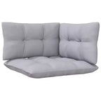 vidaXL Solid Pinewood Patio Lounge Set with Cushions Multi Colors