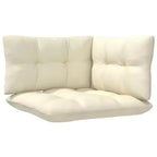 vidaXL Solid Pinewood Patio Lounge Set with Cushions Multi Colors