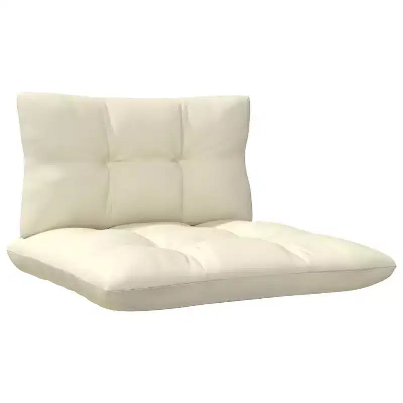 vidaXL Solid Pinewood Patio Lounge Set with Cushions Multi Colors