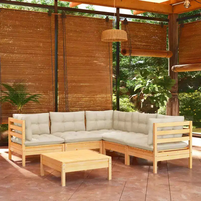 vidaXL Stylish Outdoor Lounge Set with Cushions