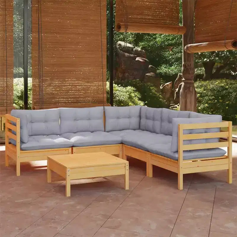 vidaXL Stylish Outdoor Lounge Set with Cushions