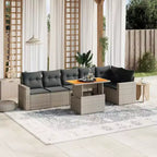 vidaXL Salon de jardin moderne avec coussins de diverses couleurs