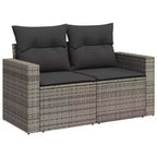 vidaXL Salon de jardin moderne avec coussins de diverses couleurs