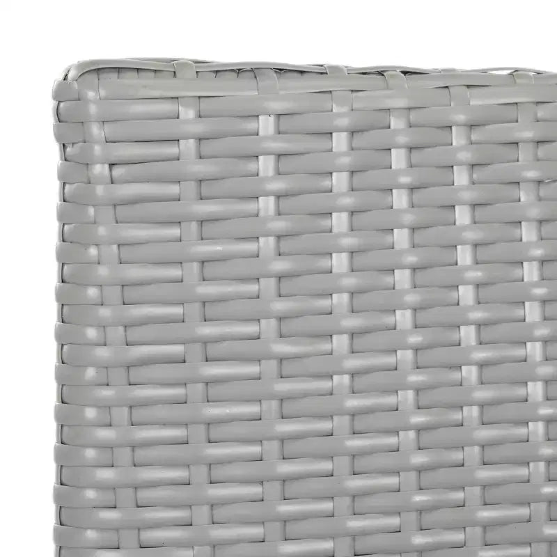 Mojavi 4 Piece Wicker Patio Seating Set W/Cushions - Indoor/Outdoor - FOX6005 - Grey/Black - Safavieh Couture