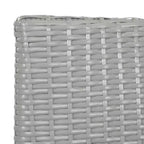 Mojavi 4 Piece Wicker Patio Seating Set W/Cushions - Indoor/Outdoor - FOX6005 - Grey/Black - Safavieh Couture
