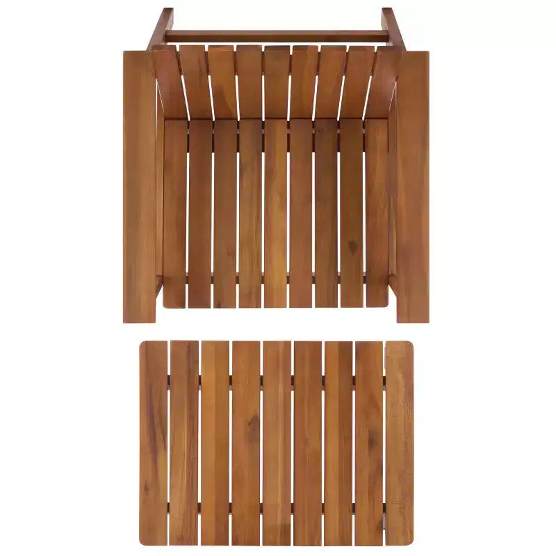 Ensemble de patio fauteuil et pouf Fallon - Intérieur/Extérieur - PAT7333 - Naturel - Safavieh