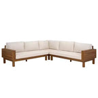 Napol 4 PC Acacia Patio Seating Set W/ Cushions - Indoor/Outdoor - PAT6806 - Safavieh