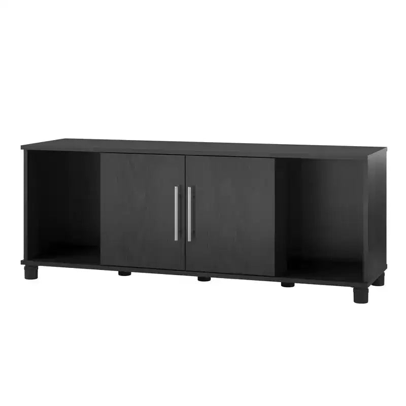 GDFStudio Elmbrook Wooden Shoe Storage Bench with Four Storage Compartments