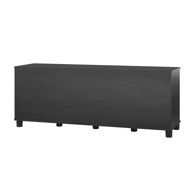 GDFStudio Elmbrook Wooden Shoe Storage Bench with Four Storage Compartments