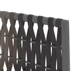 vidaXL Garden Dining Set with Cushions, Poly Rattan and Steel