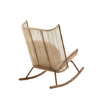 Christopher Knight Home Tanvi Farmhouse 3 Piece Patio Dining Set with Lightweight Concrete Table and Iron Rocking Chairs