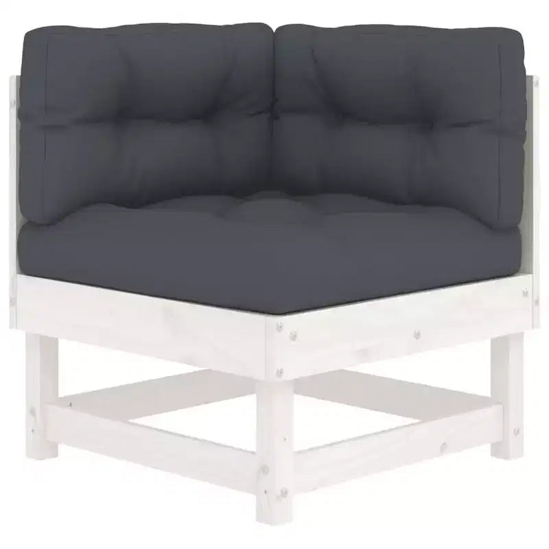vidaXL Salon de jardin avec coussins et construction robuste en bois de pin