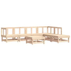 vidaXL Salon de jardin avec coussins et construction robuste en bois de pin