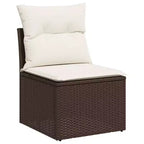 vidaXL Modular Patio Sofa Set with Cushions in Different Colors