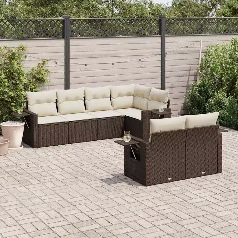 vidaXL Stylish Modular Patio Sofa Set with Cushions in Different Colors