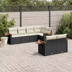 vidaXL Ensemble de canapés de jardin en résine tressée avec grands accoudoirs réglables