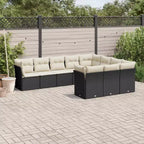 vidaXL Modular Outdoor Garden Sofa Set with Cushions - Multiple Colors