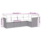 vidaXL Outdoor Sofa Set with Cushions - Multiple Colors