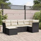 vidaXL Salon de jardin en résine tressée, acier revêtu par poudre, polyester