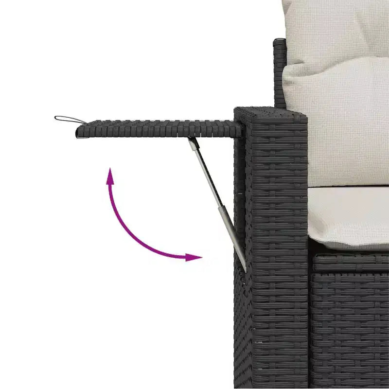vidaXL Garden Sofa Set Poly Rattan Set Modular