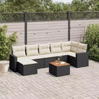 vidaXL Salon de jardin d'extérieur avec coussins et rangement