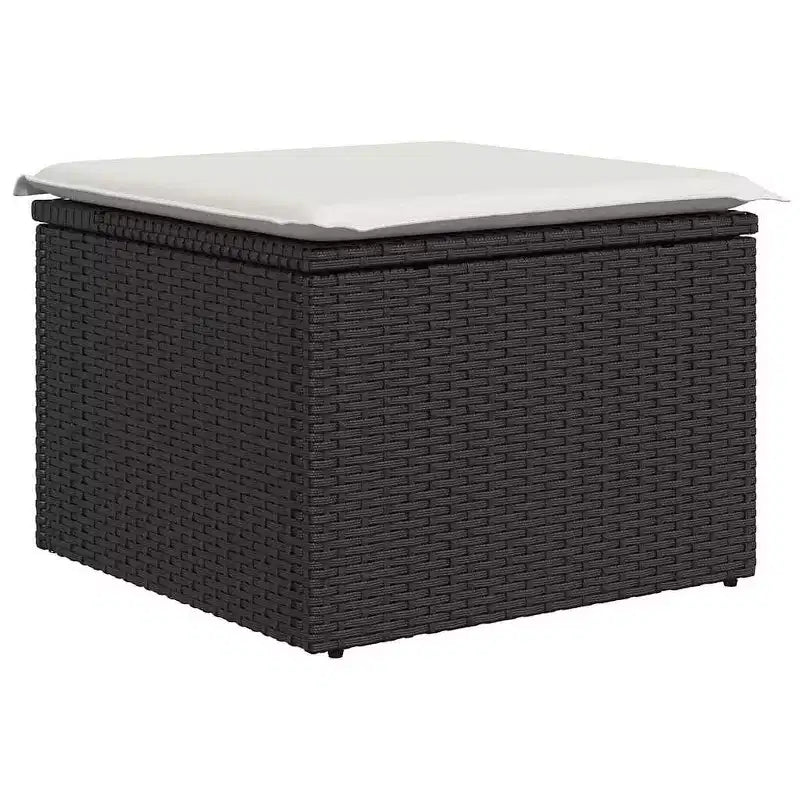 vidaXL Salon de jardin d'extérieur avec coussins et rangement