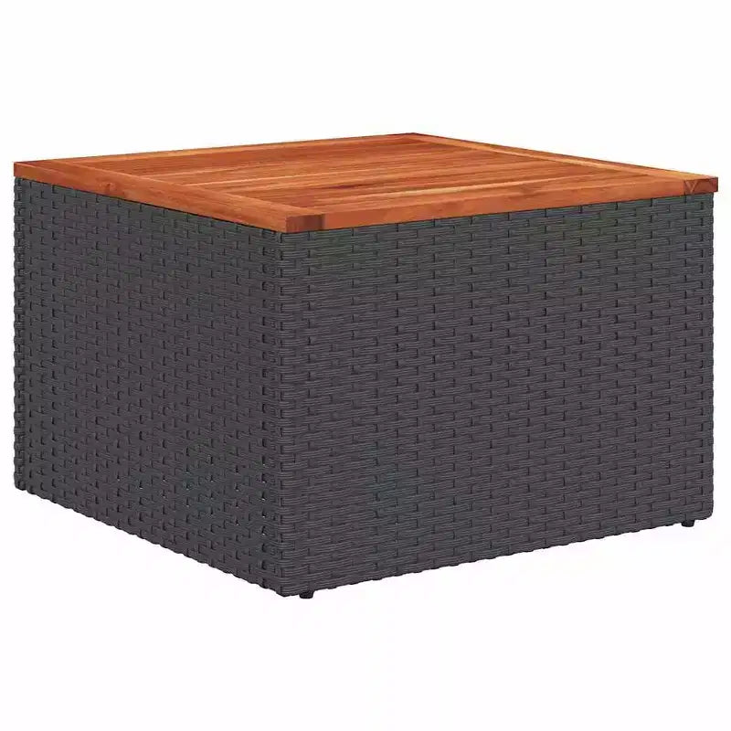 vidaXL Poly Rattan Patio Sofa Set with Cushions and Storage