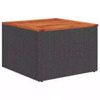 vidaXL Poly Rattan Patio Sofa Set with Cushions and Storage