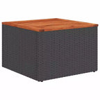 vidaXL Poly Rattan Patio Sofa Set with Cushions and Storage