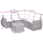 vidaXL Garden Sofa Set with Cushions in Various Colors