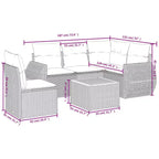 vidaXL Garden Sofa Set with Cushions in Various Colors