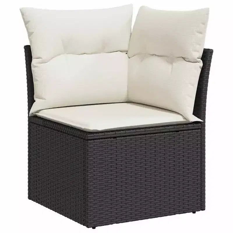 Ensemble de canapé de jardin modulable vidaXL avec rangement et coussins