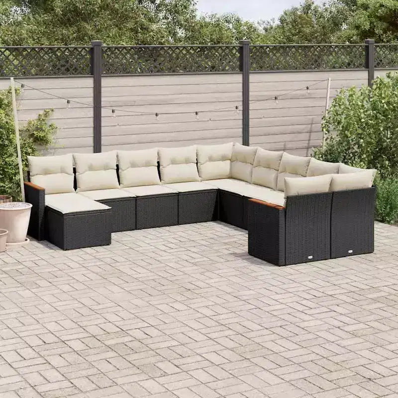 vidaXL Salon de jardin d'extérieur avec table en bois d'acacia