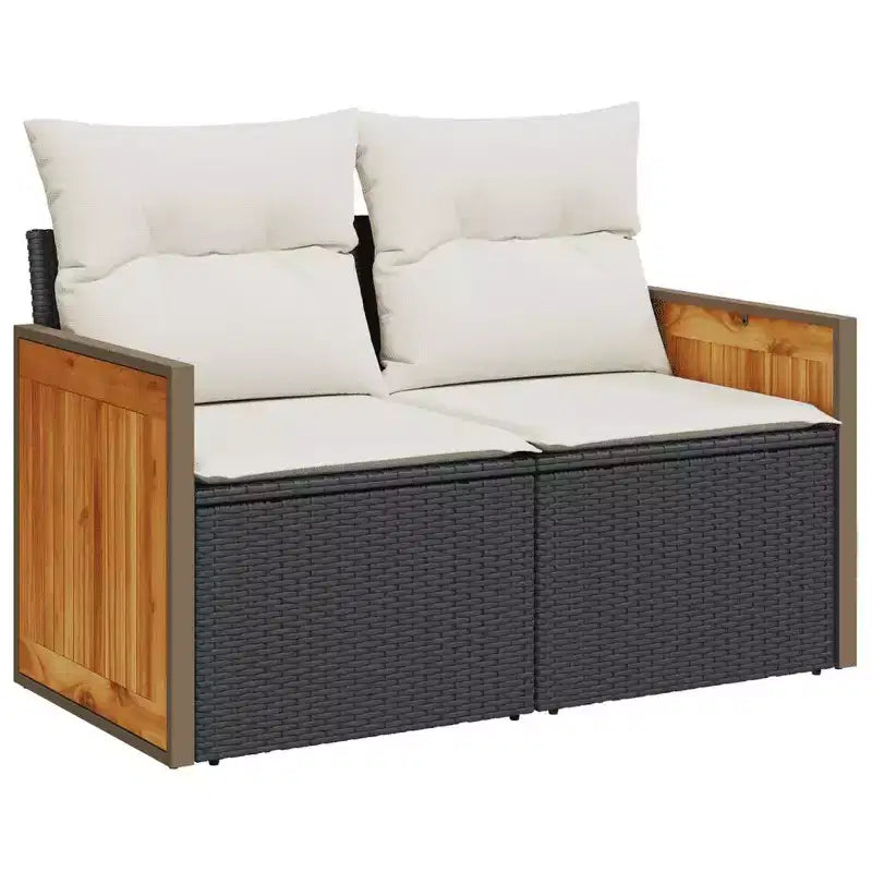vidaXL Garden Sofa Set and PE Rattan Large Modular