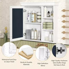 GDFStudio Bella 30 Armoire de toilette murale moderne avec miroir et 3 étagères