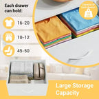 3-Drawer Dresser with Removable Fabric Bins for Bedroom, Living Room, Closet