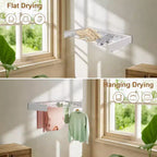 Séchoir à linge, étendoir mural pliable en alliage, rétractable, pour gain de place