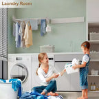 Séchoir à linge, étendoir mural pliable en alliage, rétractable, pour gain de place