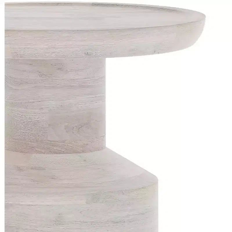 Norbury 16 inch Wide Solid Mango Boho Accent Table, Assembled