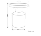 Norbury 16 inch Wide Solid Mango Boho Accent Table, Assembled