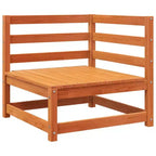 vidaXL Salon de jardin en bois rustique avec coussins