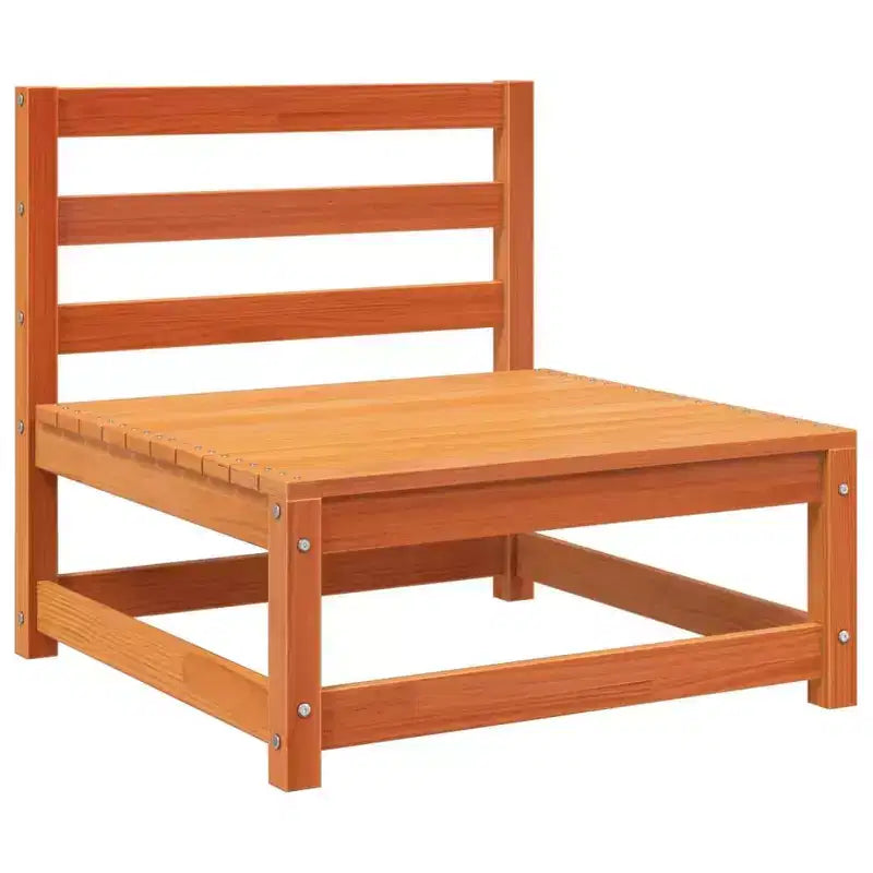 vidaXL Salon de jardin en bois rustique avec coussins