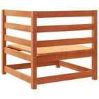 vidaXL Salon de jardin en bois rustique avec coussins