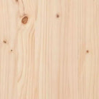 vidaXL Salon de jardin en bois rustique avec coussins