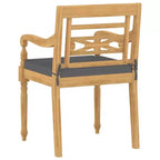 vidaXL 5 Piece Patio Dining Set Solid Teak Wood