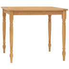 vidaXL 5 Piece Patio Dining Set Solid Teak Wood