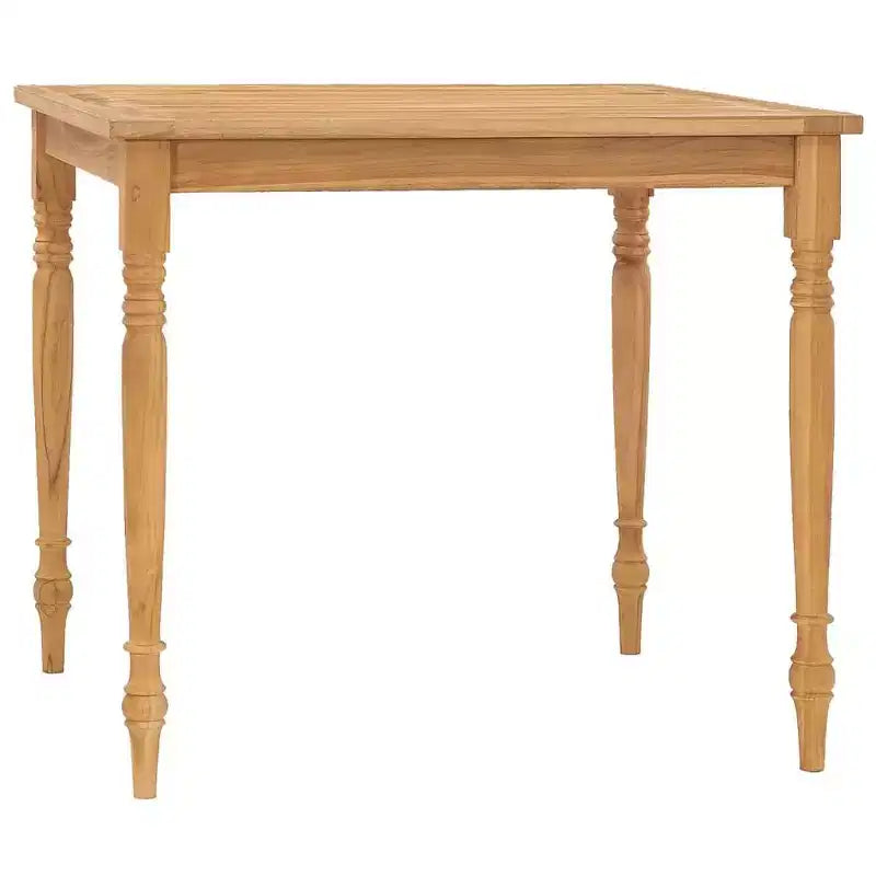 vidaXL 5 Piece Patio Dining Set Solid Teak Wood