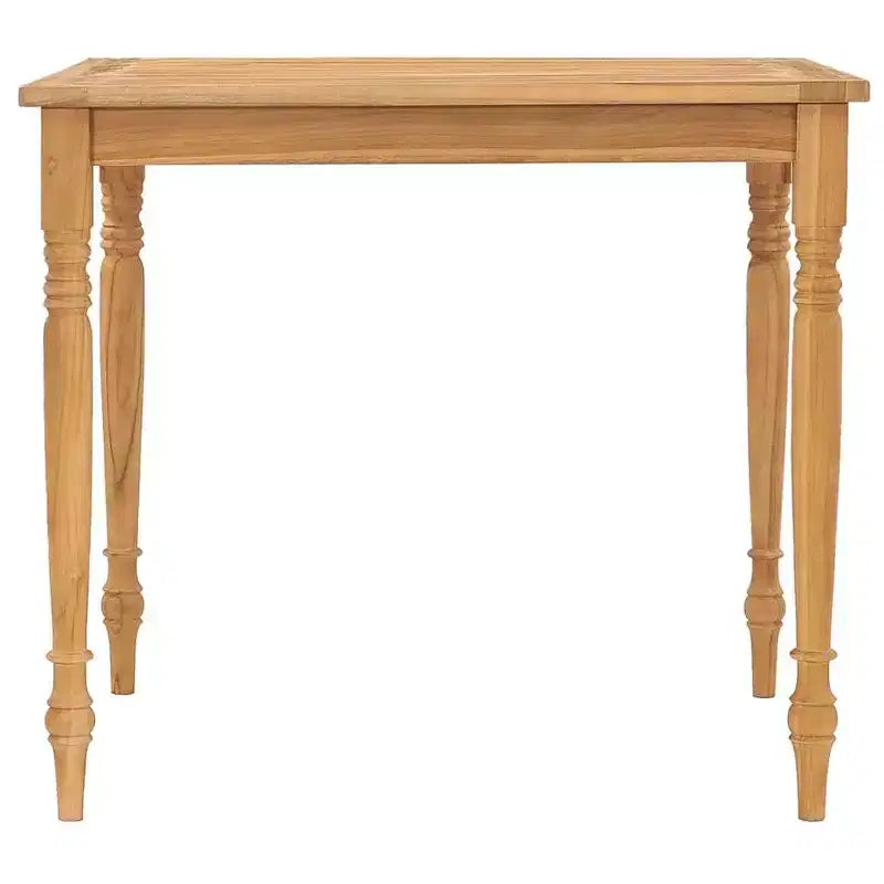 vidaXL 5 Piece Patio Dining Set Solid Teak Wood