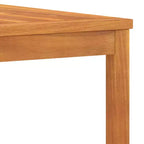 vidaXL Garden Lounge Set Grey Solid Acacia Wood, 100% Polyester Standard