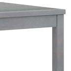 vidaXL Garden Lounge Set Grey Solid Acacia Wood, 100% Polyester Standard